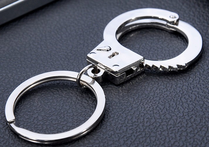 Mini handcuffs keychain