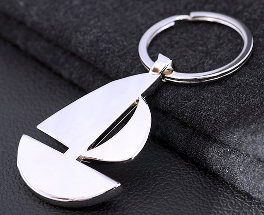 Personalized Sailboat keychain