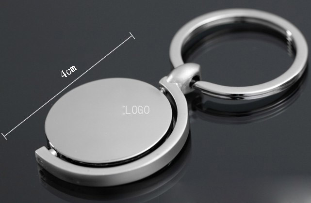 Rotatable globe keychain