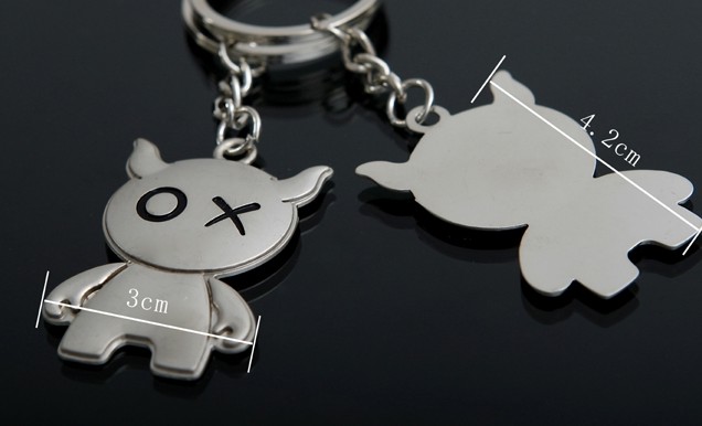 Cartoon couple keychains