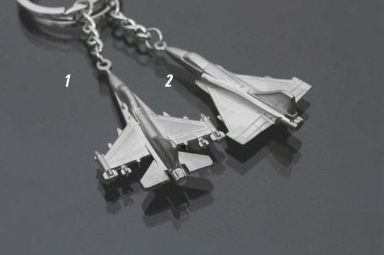 Fighter model keychain