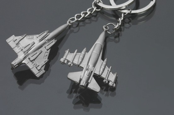 Fighter model keychain