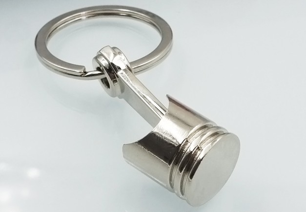 Piston model keychain