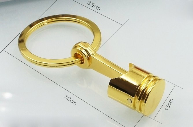 Piston model keychain