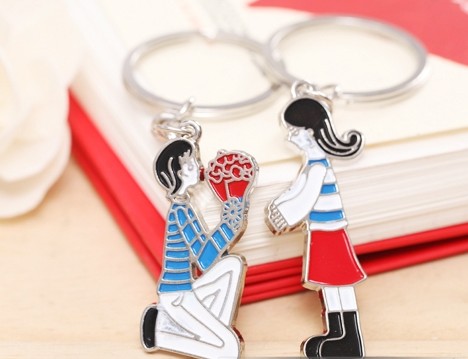 marry me couple keychains