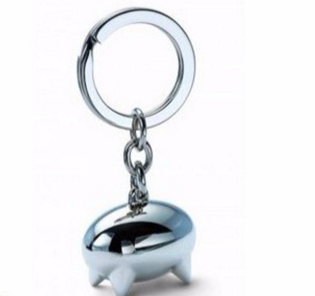 Science fiction pig keychain