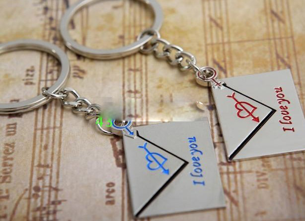 Love's Letter couple keychains