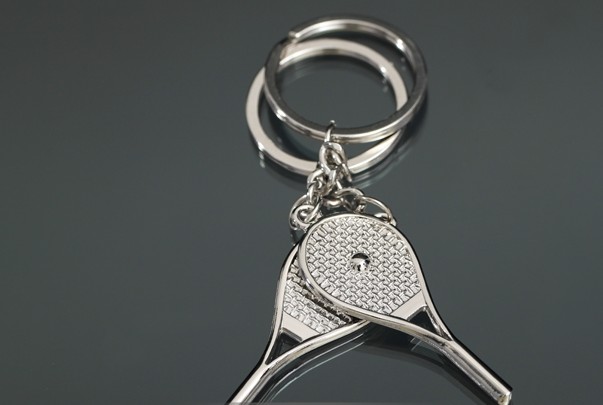 Tennis couple keychains