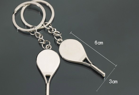Tennis couple keychains