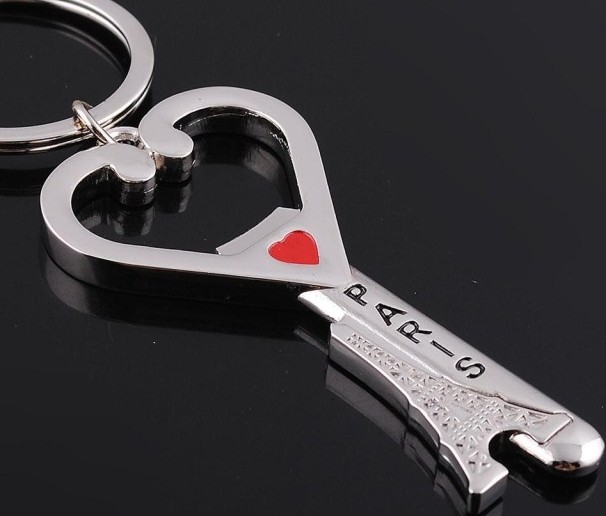 Eiffel Tower bottle opener keychain