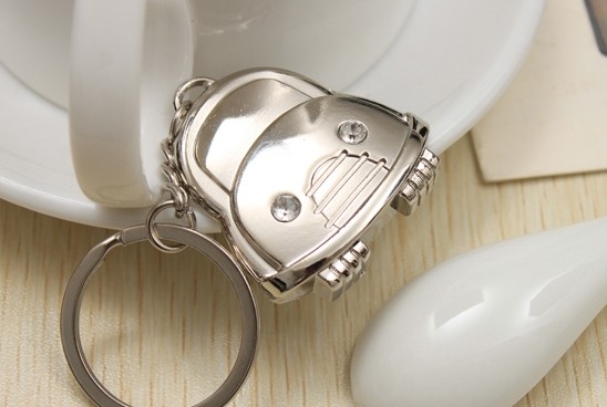 Rhinestone car alloy keychain
