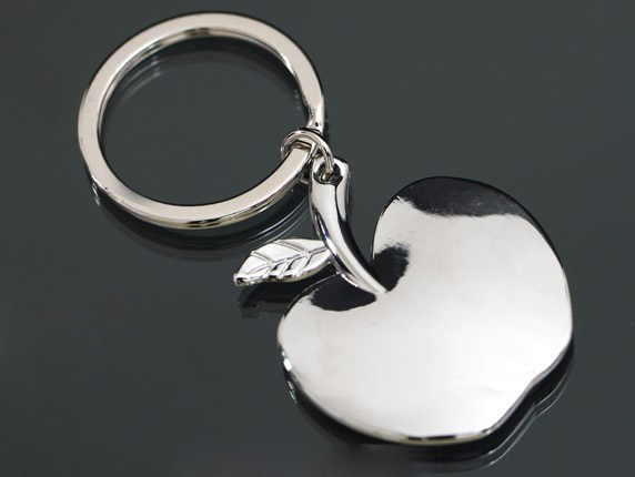 Apple alloy keychain