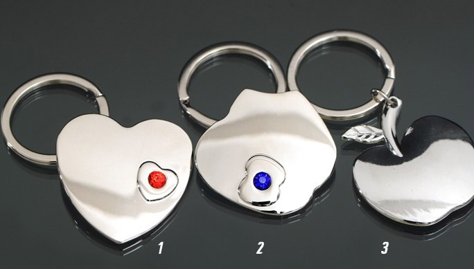 Apple alloy keychain