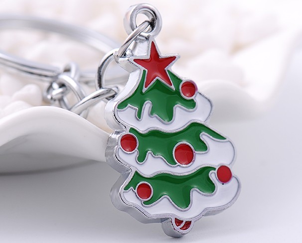 Santa Claus / Christmas tree keychain
