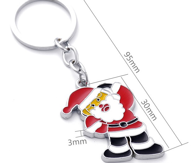 Santa Claus / Christmas tree keychain