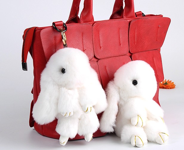 Personalized rabbit keychain