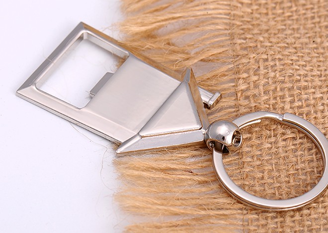 Alloy house bottle opener keychain