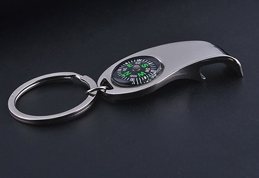 Personality compass keychain