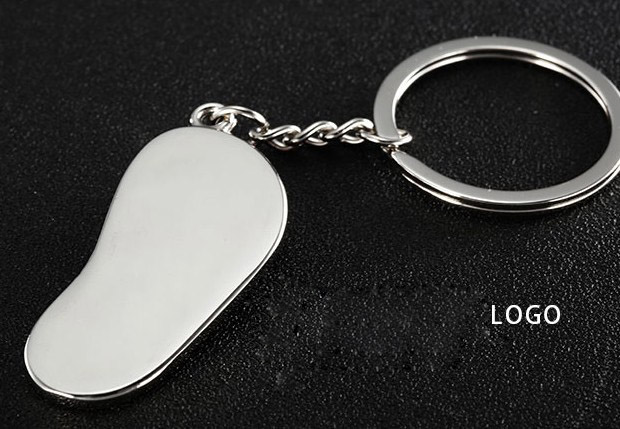 Rhinestone slippers keychain