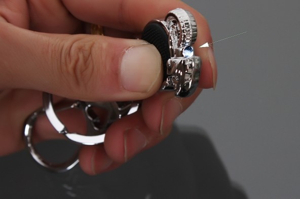 cool motorcycle LED keychain