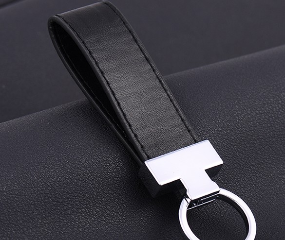 Classic leather keychain