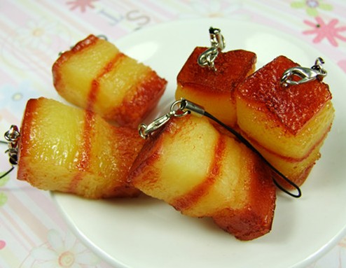 Braised pork keychain
