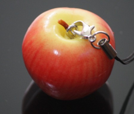 PVC fruit keychain