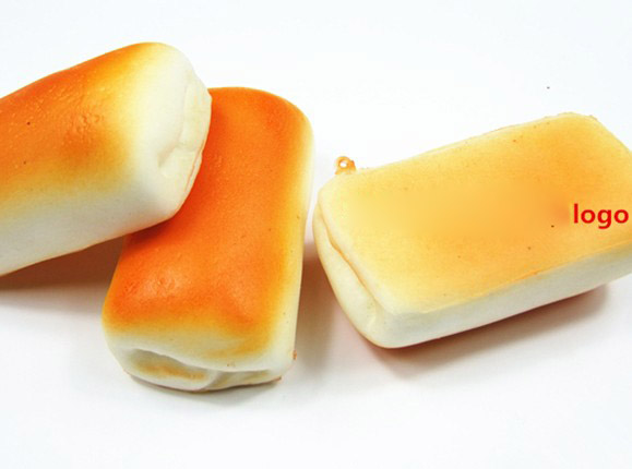 Rectangular bread keychain