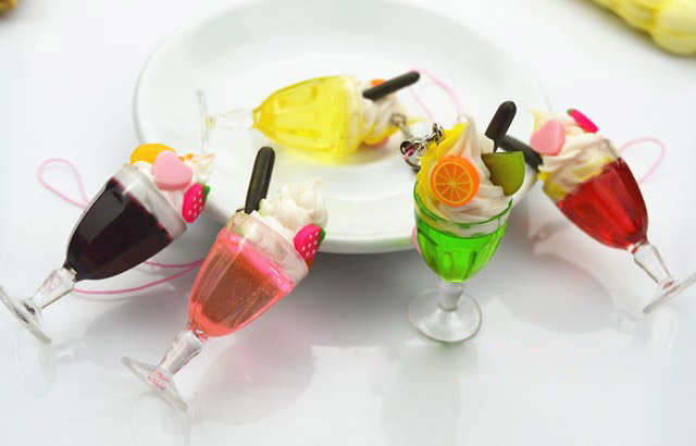 Mini ice cream keychain