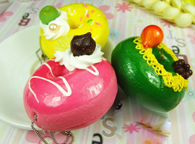 Personalized Donut keychain