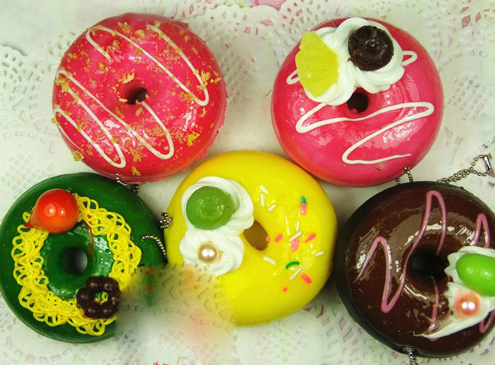 Personalized Donut keychain