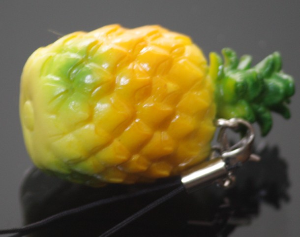 mini pineapple keychain