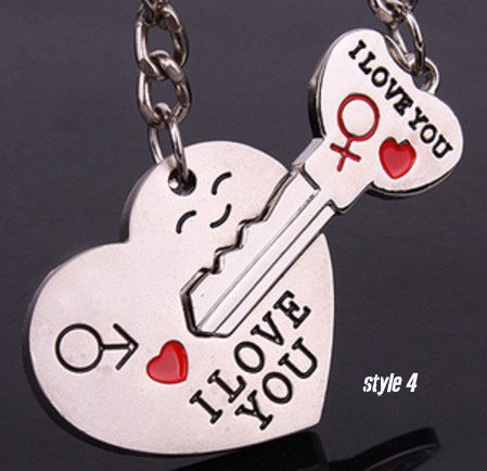 Open your heart Couple keychains