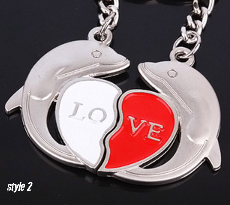 Open your heart Couple keychains