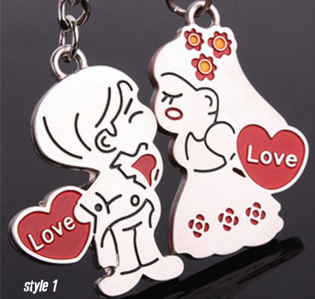 I love you couple keychains