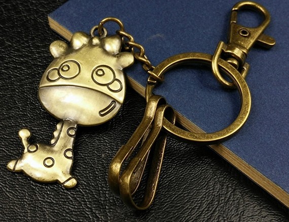 Big head deer keychain