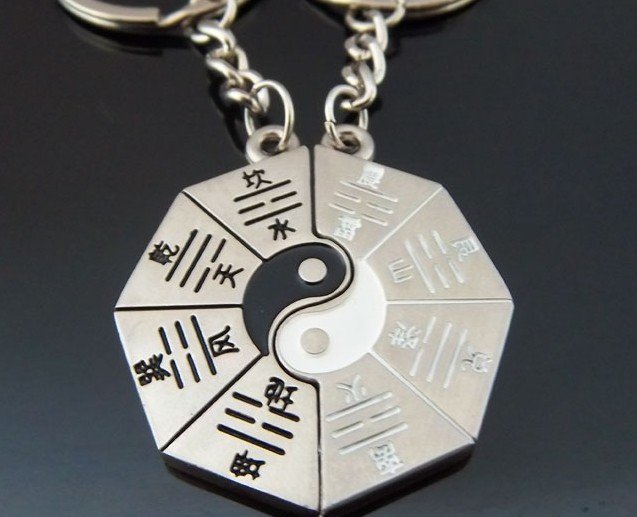 Tai Chi diagram couple keychains