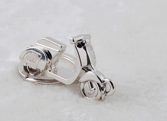 Women's motorcycle keychain