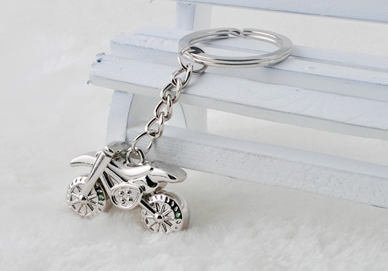 Off-road motorcycle keychain