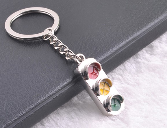 Traffic lights keychain