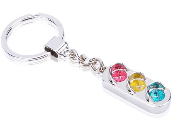 Traffic lights keychain