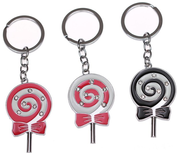 girl's lollipop keychain