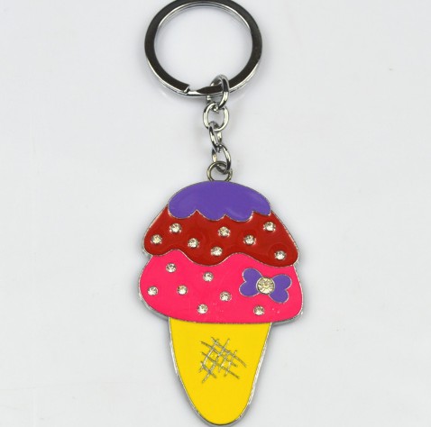 Personalized ice cream keychain