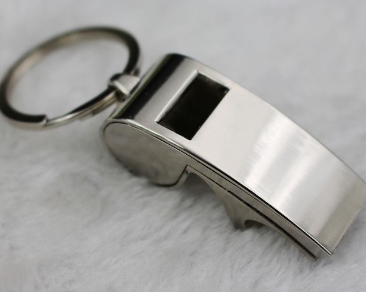 Multi-function whistle keychain