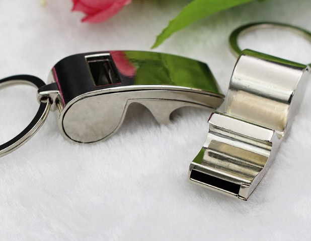 Multi-function whistle keychain