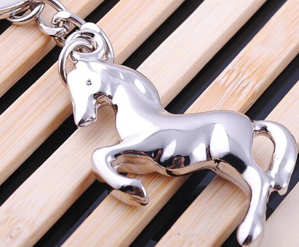 Alloy horse keychain
