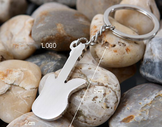 Mini guitar keychain