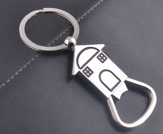 House bottle opener keychain