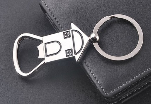 House bottle opener keychain