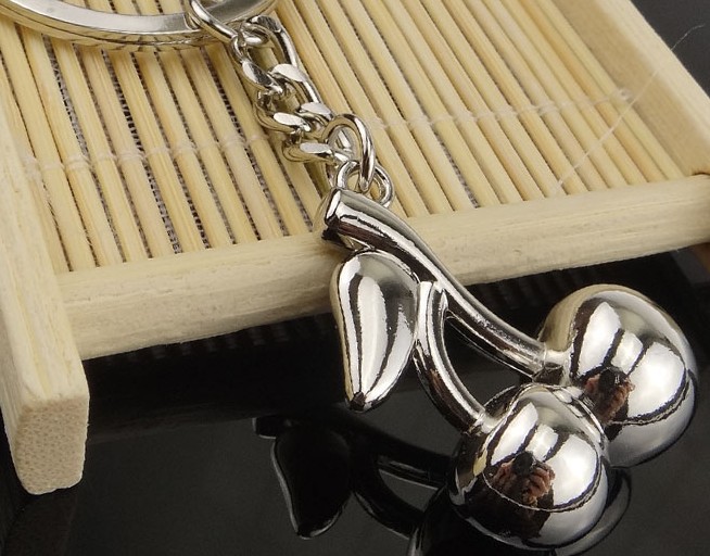Cherry fruit keychain